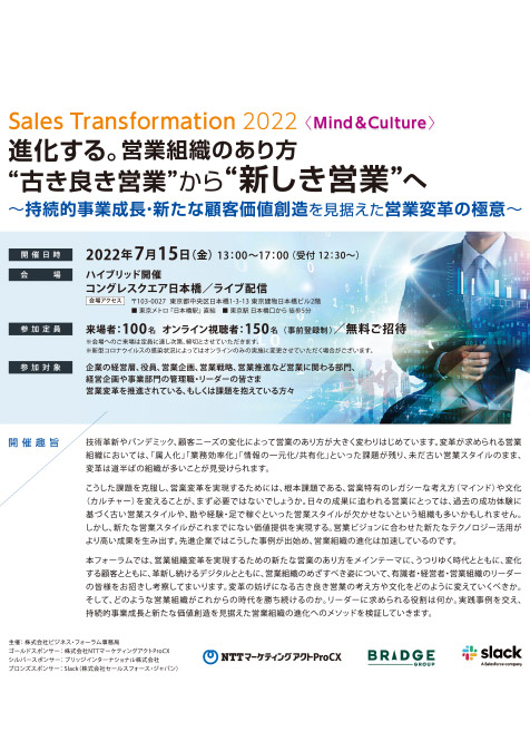 Sales Transformation 2022 《Mind & Culture》 2022